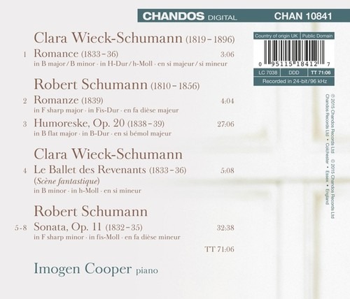 Robert Schumann Piano Works Imogen Cooper La Bo Te Musique