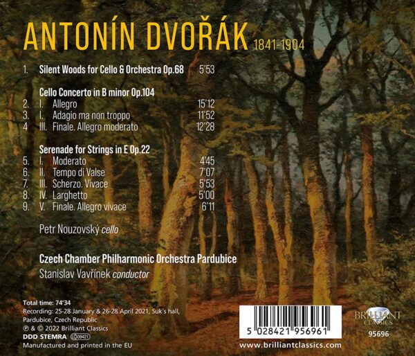 Dvorak Cello Concerto Silent Woods Serenade Petr Nouzovsky La