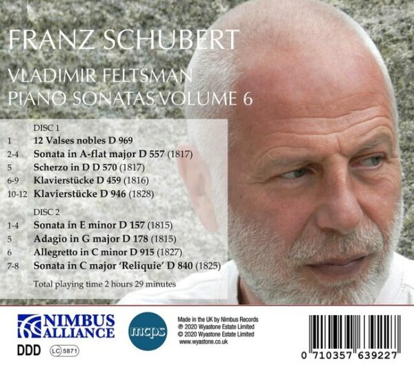 Franz Schubert: Piano Sonatas Volume 6 - Vladimir Feltsman