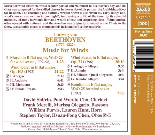 Beethoven: Music For Winds - David Shifrin