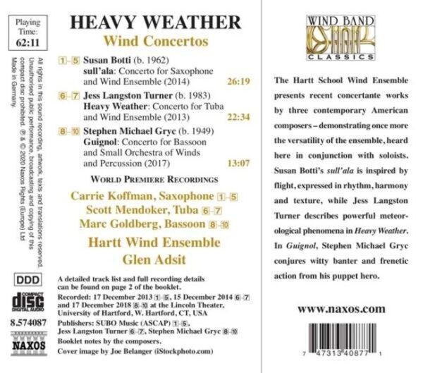 Heavy Weather, Wind Concertos - Carrie Koffman