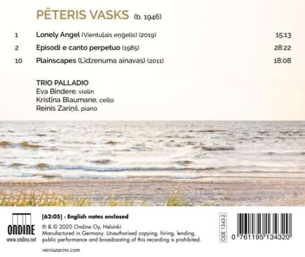 Vasks: Works For Piano Trio - Trio Palladio