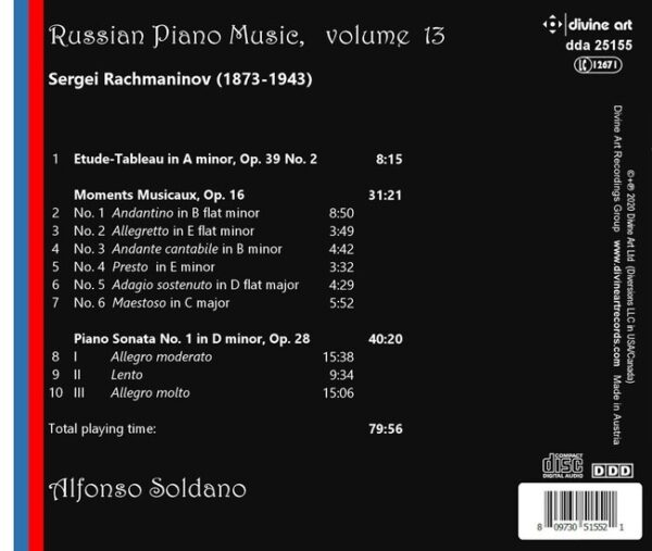 Sergei Rachmaninov: Russian Piano Music, Vol. 13 - Alfonso Soldano