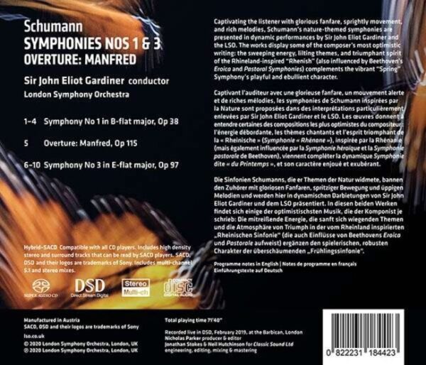 Schumann: Symphonies Nos 1 & 3 - John Eliot Gardiner