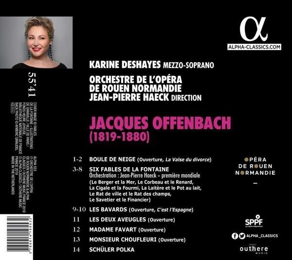 Jacques Offenbach: Fables De La Fontaine - Karine Deshayes