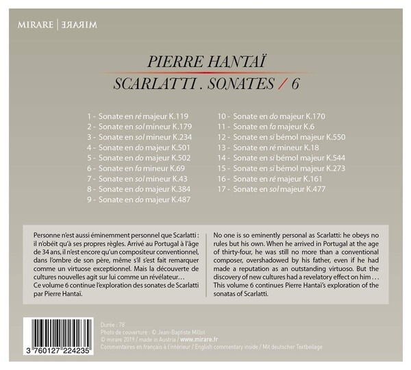 Domenico Scarlatti: Sonatas Vol. 6 - Pierre Hantai