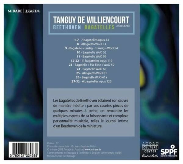 Beethoven: Complete Bagatellen - Tanguy De Williencourt