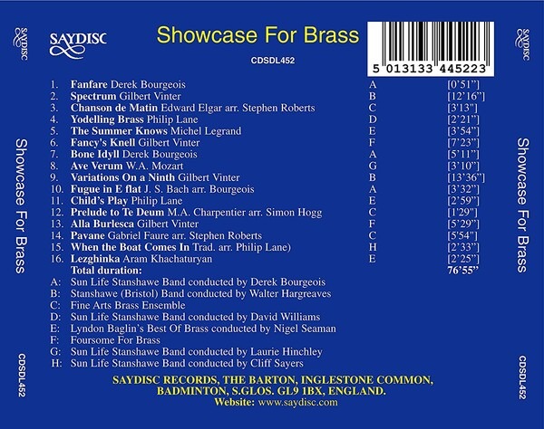 Showcase For Brass - Sun Life Stanshawe Band