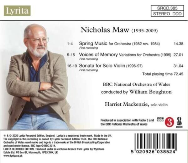 Nicholas Maw: Spring Music For Orchestra - William Boughton