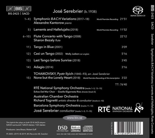 Jose Serebrier Conducts Serebrier - Alexandre Kantorow