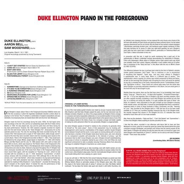 Piano In The Foreground (Vinyl) - Duke Ellington