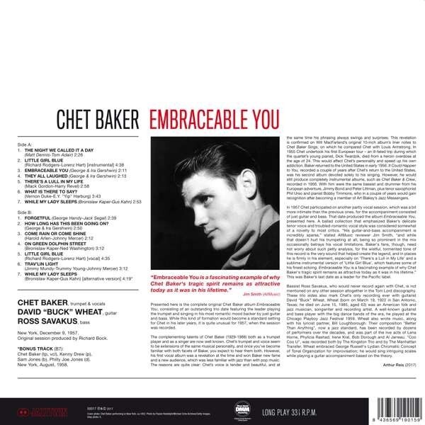 Embraceable You (Vinyl) - Chet Baker