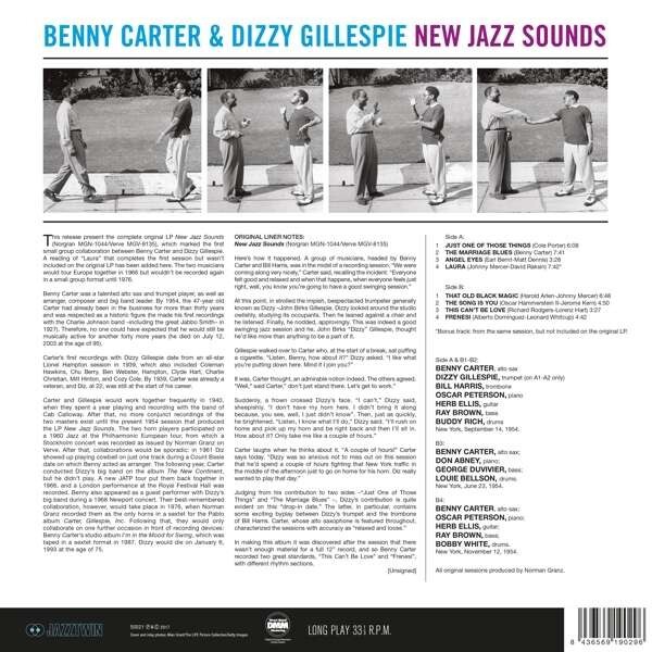 New Jazz Sounds (Vinyl) - Benny Carter & Dizzy Gillespie