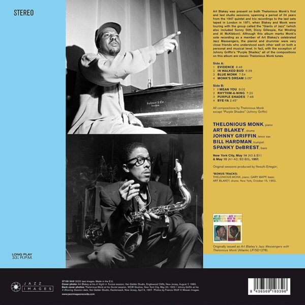 Jazz Connection (Vinyl) - Art & Thelonius Monk Blakey
