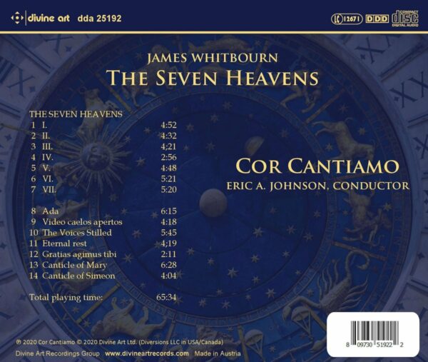 James Whitbourn: "The Seven Heavens" And Other Choral Works - Cor Cantiamo
