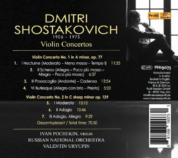 Shostakovich: Violin Concertos Nos. 1 & 2 - Ivan Pochekin