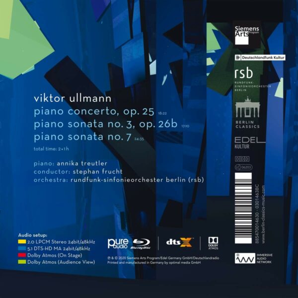 Viktor Ullmann: Piano Concerto Op. 25, Piano Sonatas Nos.3 & 7 - Annika Treutler