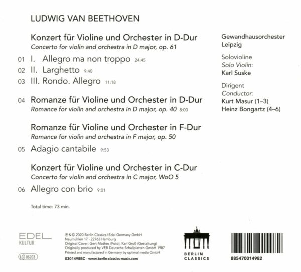 Beethoven: Violinkonzert (2020) - Karl Suske
