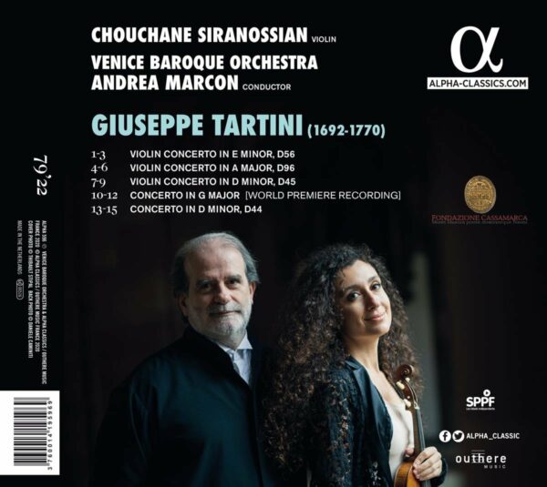 Giuseppe Tartini: Violin Concertos - Chouchane Siranossian