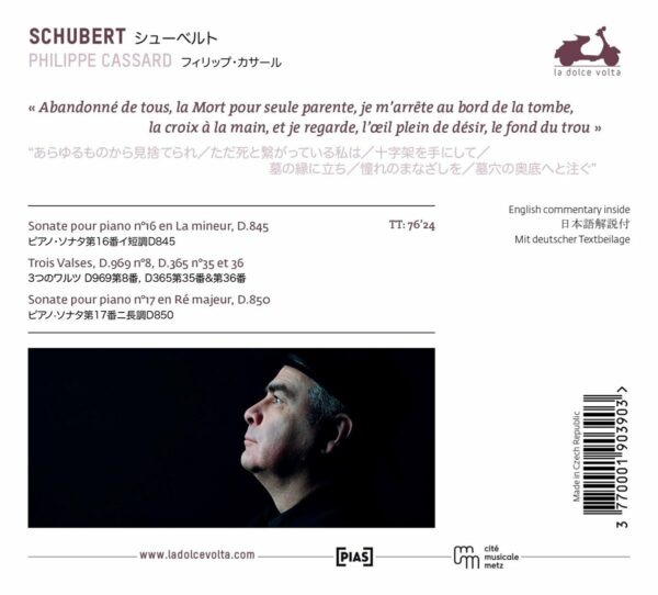 Schubert: Piano Sonatas D845 & D850 - Philippe Cassard
