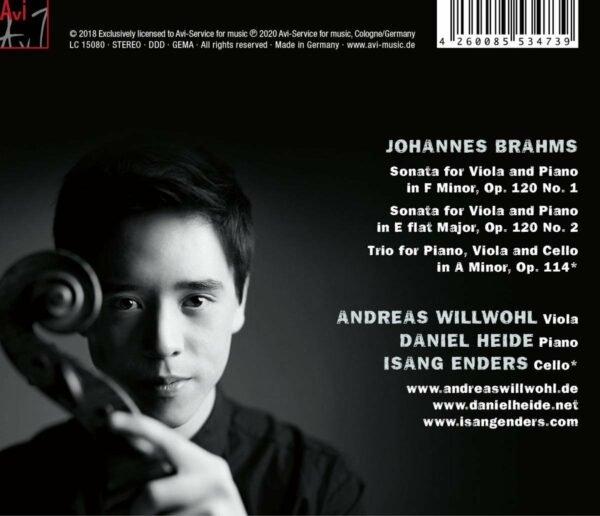 Brahms: Viola Sonata, Op. 120, Piano Trio, Op. 114 - Andreas Willwohl