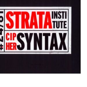 Cipher Syntax - Strata Institute