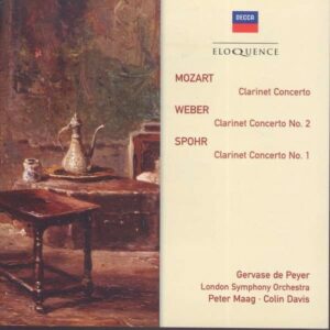 Mozart / Weber / Spohr: Clarinet Concertos - Gervase de Peyer