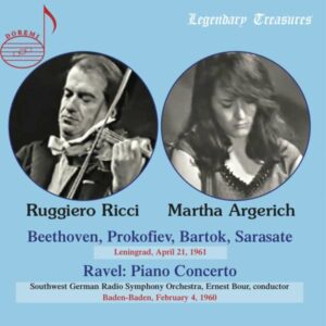 Sarasate / Bartok / Prokofiev / Beethoven: Martha Argerich & Ruggiero Ricci - Leningrad 1961