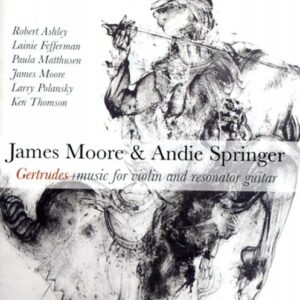 James Moore & Andie Springer : Gertrudes, musique pour violon et guitare à résonateur.