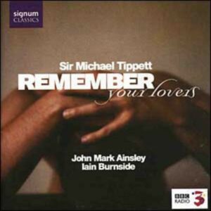 Remember Your Lovers: Songs By Tippett,  Britten,  Purcell & Pelham Humfrey