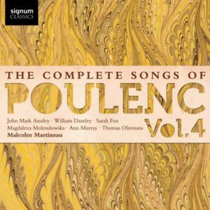 The Complete Songs Of Poulenc,  Vol. 4