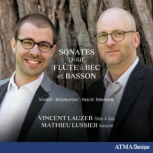 Vivaldi / Boismortier / Fasch / Telemann / Chedeville: Sonates pour flûte à bec et basson - Vincent Lauzer