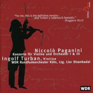 Paganini - Violin Concertos Nos. 1 & 3 - Turban
