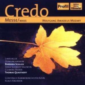 Wolfgang Amadeus Mozart: Messe KV 257 "Credo" - Barbara Schlick