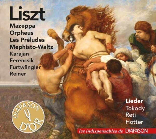Liszt : Œuvres orchestrales et lieder. Tokody, Reti, Hotter, Karajan, Ferencsik, Furtwängler, Reiner.
