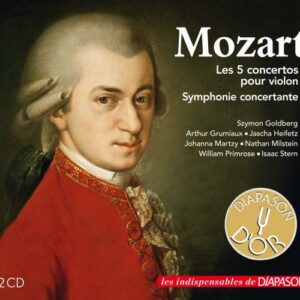 Mozart : Les 5 concertos pour violon - Symphonie concertante. Goldberg, Grumiaux, Heifetz, Martzy, Milstein, Primrose, Stern.