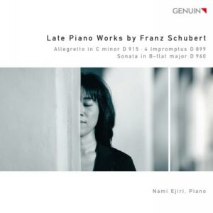 Schubert : Œuvres tardives pour piano. Ejiri.