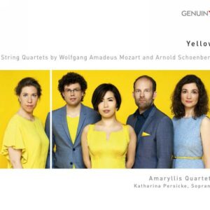 Mozart, Schoenberg : Yellow, quatuors à cordes. Persicke, Quatuor Amaryllis.