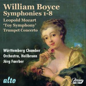 Mozart Boyce: Toy Symphony, Trumpet Concerto - Wurttemburg Chamber Orchestra / Faerber
