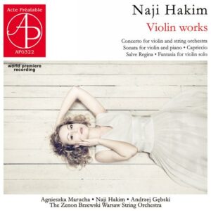 Hakim: Violin Works (World Premiere