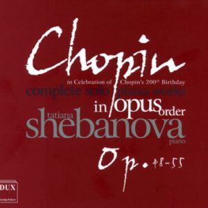 Chopin : L'intégrale de la musique pour piano seul, vol. 8. Shebanova.