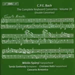 Bach: Keyboard Concertos, Vol. 20 - Concerto Armonico Budapest / Spanyi