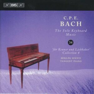 C.P.E. Bach: Solo Keyboard Music, Vol.34 - Miklos Spanyi