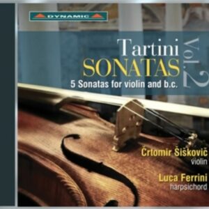 Giuseppe Tartini: Five Sonatas For Violin And Basso Continuo - Crtomir Siskovic