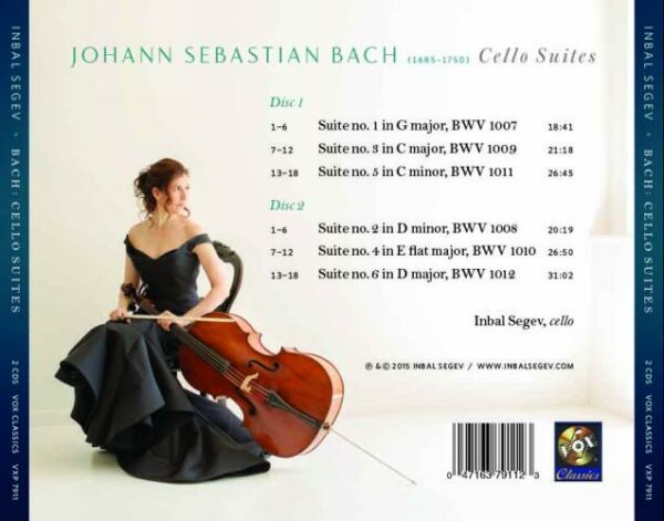 Bach, J. S.: Cello Suites - Inbal Segev
