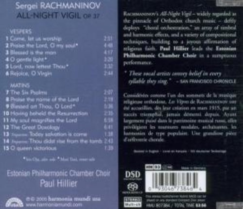 S. Rachmaninov: All-Night Vigil (Vespers Op.37)