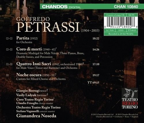Goffredo Petrassi: Coro Di Morti - Coro Teatro Regio Torino / Noseda