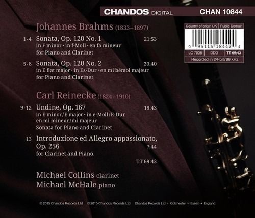 Reinecke Brahms: Clarinet Sonatas - Collins
