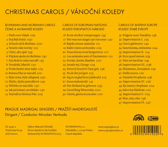 Christmas Carols - Prague Madrigal Singers