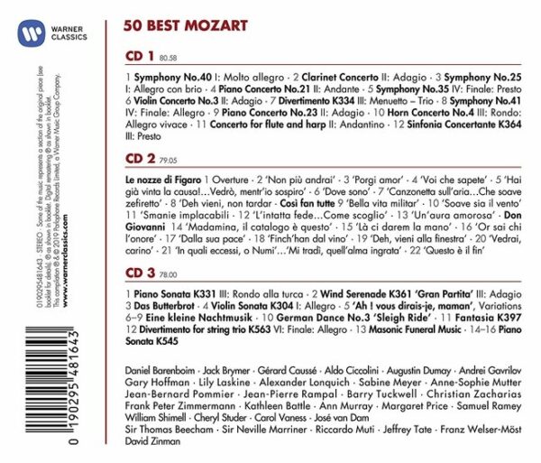 50 Best Mozart